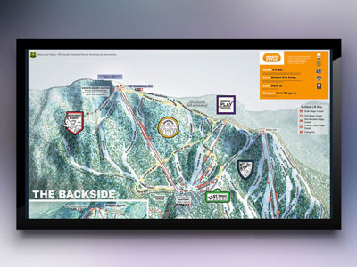 Mountain Trail Map Display