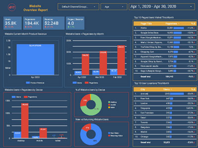 Website Overview Dashboard